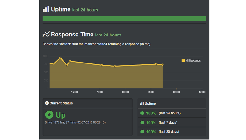 siteground server uptime